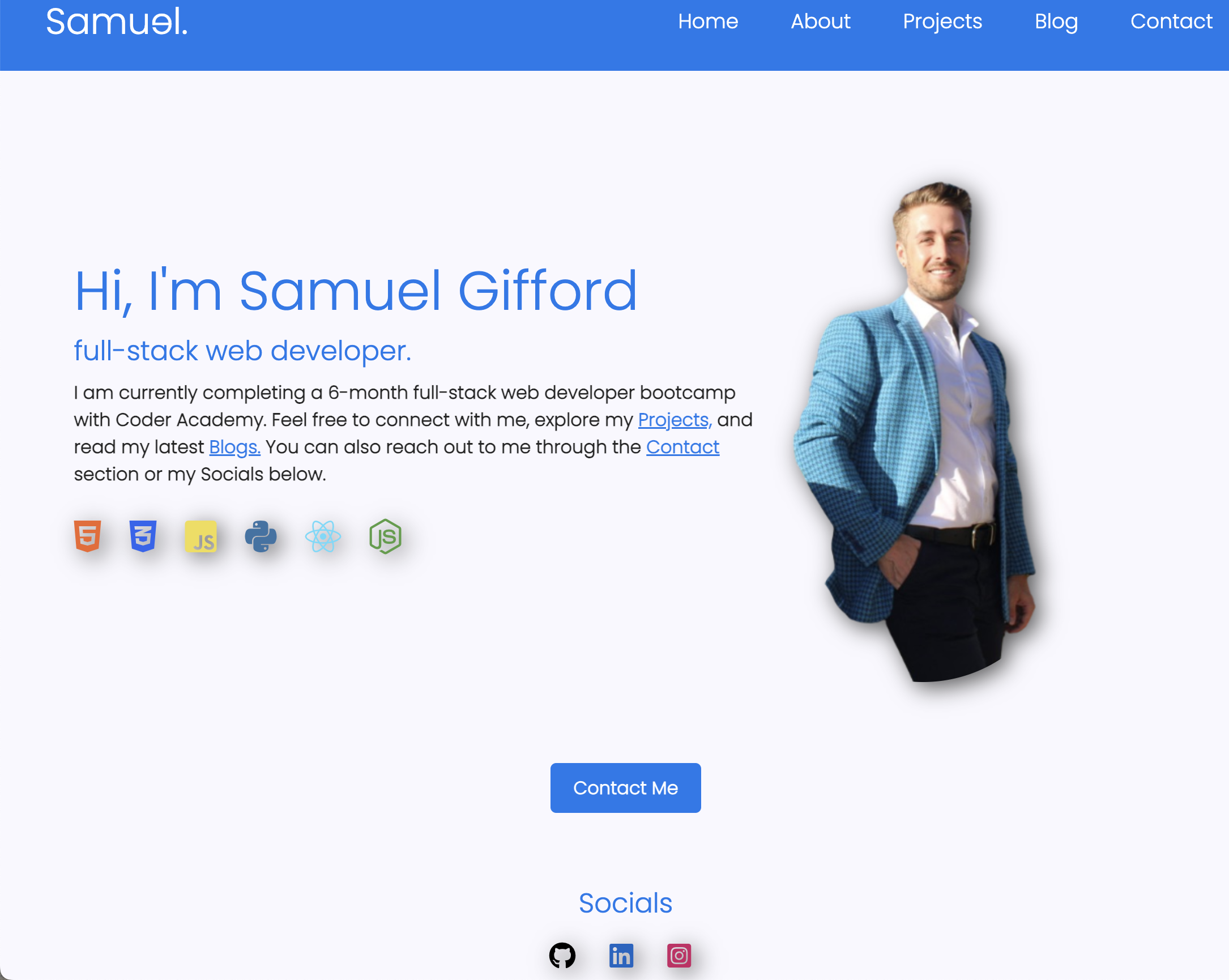 portfolio project screenshot